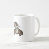 Mug Conception de T-Shirt Vectoriel Cheval Lune Gravée (Devant droit)