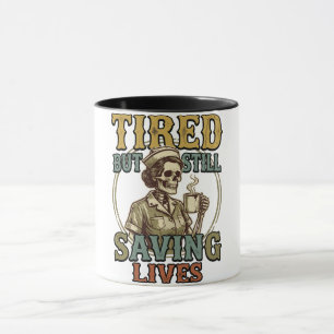 Mug conception de t-shirt vintage en détresse