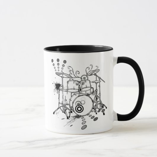 Mug conception de tambours d'habillement (Droite)