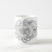 Mug Conception de tangles en noir et blanc "Relax your (Centre)