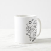 Mug Conception de tatouage Dandelion (Devant droit)