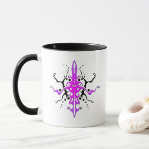 Mug Conception de tatouage Tribal Masque Abstrait - ro