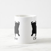 Mug Conception de taureau noir personnalisée (Centre)