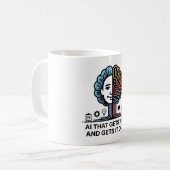 Mug Conception de technologie de cerveau d'IA pour les (Devant gauche)