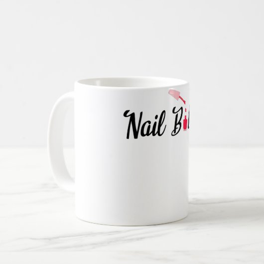 Mug Conception de technologie pour ongles pour femmes  (Devant gauche)