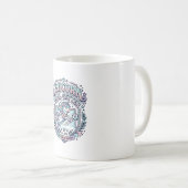 Mug Conception de tee-shirt graphique de style rétro L (Devant droit)