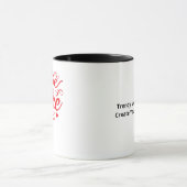 Mug Conception de tendance moderne « Amour pour vous p (Centre)
