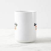 Mug Conception de texte à bulles rétro fatigué émotion (Centre)