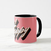 Mug Conception de texte agréable (Devant droit)