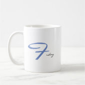 Mug Conception de texte amusant pour un vendredi fabul (Gauche)