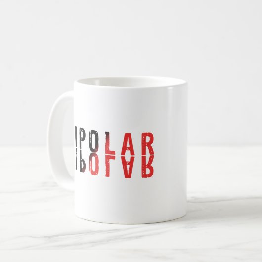 Mug Conception de texte bipolaire (Devant gauche)