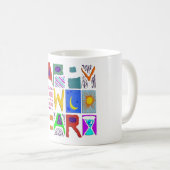 Mug Conception de texte "Bonne année" (Devant droit)