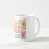 Mug Conception de texte de style rétro de l'enseignant (Devant droit)