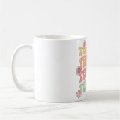 Mug Conception de texte de style rétro de l'enseignant (Gauche)