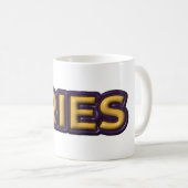 Mug Conception de texte du zodiaque Bélier (Devant droit)