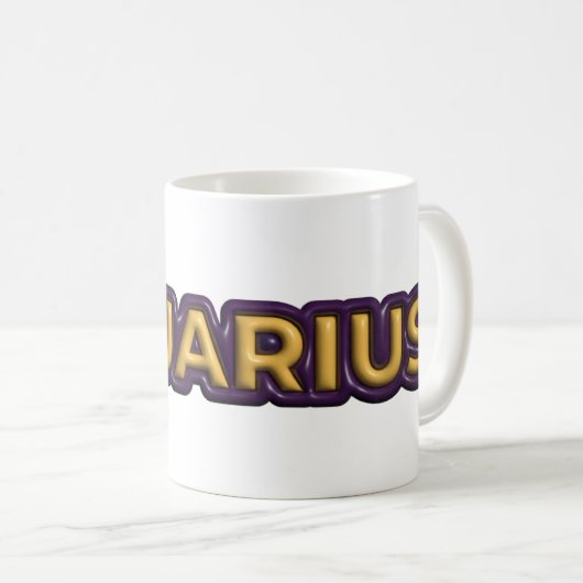 Mug Conception de texte du zodiaque Verseau (Devant droit)