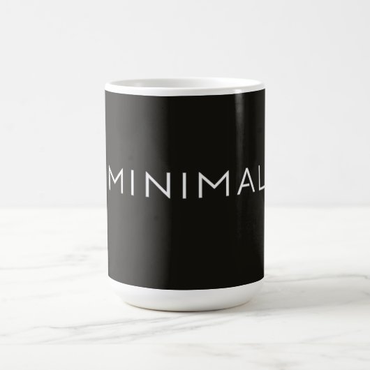 Mug Conception de texte minimal – Typographie esthétiq (Centre)