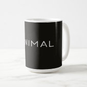Mug Conception de texte minimal – Typographie esthétiq (Devant droit)