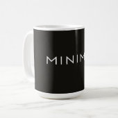 Mug Conception de texte minimal – Typographie esthétiq (Devant gauche)