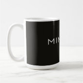 Mug Conception de texte minimal – Typographie esthétiq (Gauche)