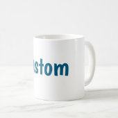 Mug Conception de texte PERSONNALISÉE – Déclaration de (Devant droit)