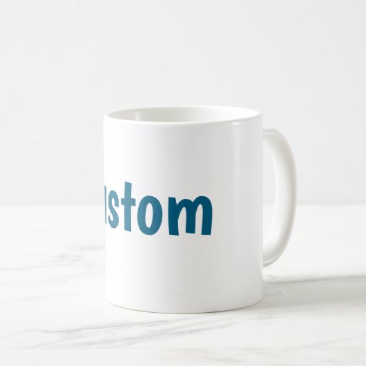 Mug Conception de texte PERSONNALISÉE – Déclaration de (Devant droit)