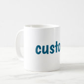Mug Conception de texte PERSONNALISÉE – Déclaration de (Devant gauche)