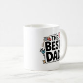 Mug Conception de texte pour le meilleur papa (Devant droit)