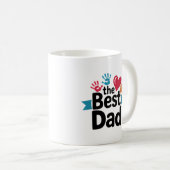 Mug Conception de texte pour le meilleur papa (Devant droit)