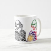 Mug Conception de texte Shakespeare (Devant droit)