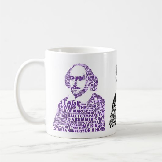 Mug Conception de texte Shakespeare (Gauche)