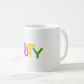 Mug Conception de texte simple (Devant droit)