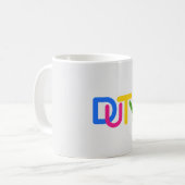 Mug Conception de texte simple (Devant gauche)