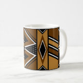Mug Conception de tissu de boue inspirée par l'Afrique (Devant droit)
