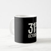 Mug Conception de toile d'araignée Halloween du 31 oct (Devant gauche)