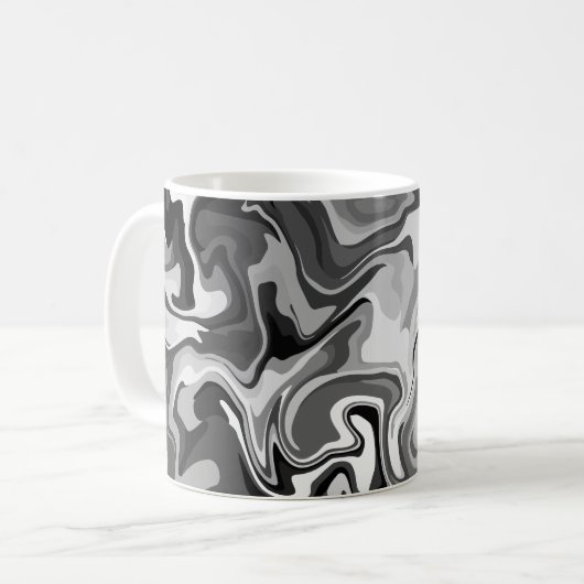 Mug Conception de torsion à fluide monochrome (Devant gauche)