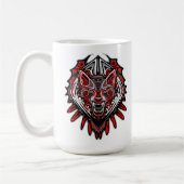 Mug Conception de totem tribal Haida Loup (Gauche)