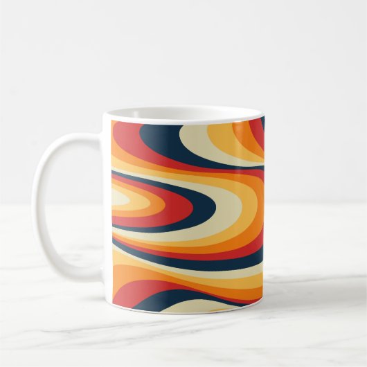 Mug Conception de tourbillon abstrait coloré (Gauche)