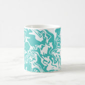 Mug Conception de tourbillon aqua abstrait (Centre)