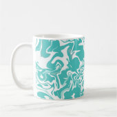 Mug Conception de tourbillon aqua abstrait (Gauche)