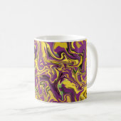 Mug Conception de tourbillon vibrant avec des tons jau (Devant droit)