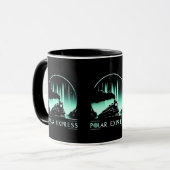 Mug Conception de train Polar Express élégante (Devant gauche)