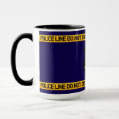 Mug Conception de tribut de police personnalisable ave (Gauche)