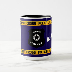 Mug Conception de tribut de police personnalisable ave