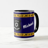 Mug Conception de tribut de police personnalisable ave (Devant droit)