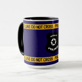 Mug Conception de tribut de police personnalisable ave (Devant gauche)