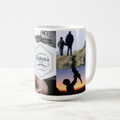Mug Conception de tribute de moustache de Fête des Pèr (Devant droit)