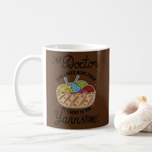 Mug Conception de Tricots pour femmes pour un Tricot d (Avec donut)