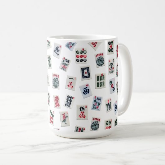 Mug conception de tuiles de Mahjong (Devant droit)