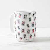 Mug conception de tuiles de Mahjong (Devant gauche)